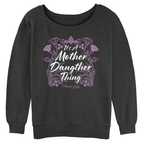 Junior's It's A Mother Daughter Thing Long Sleeve Crewneck Sweatshirt