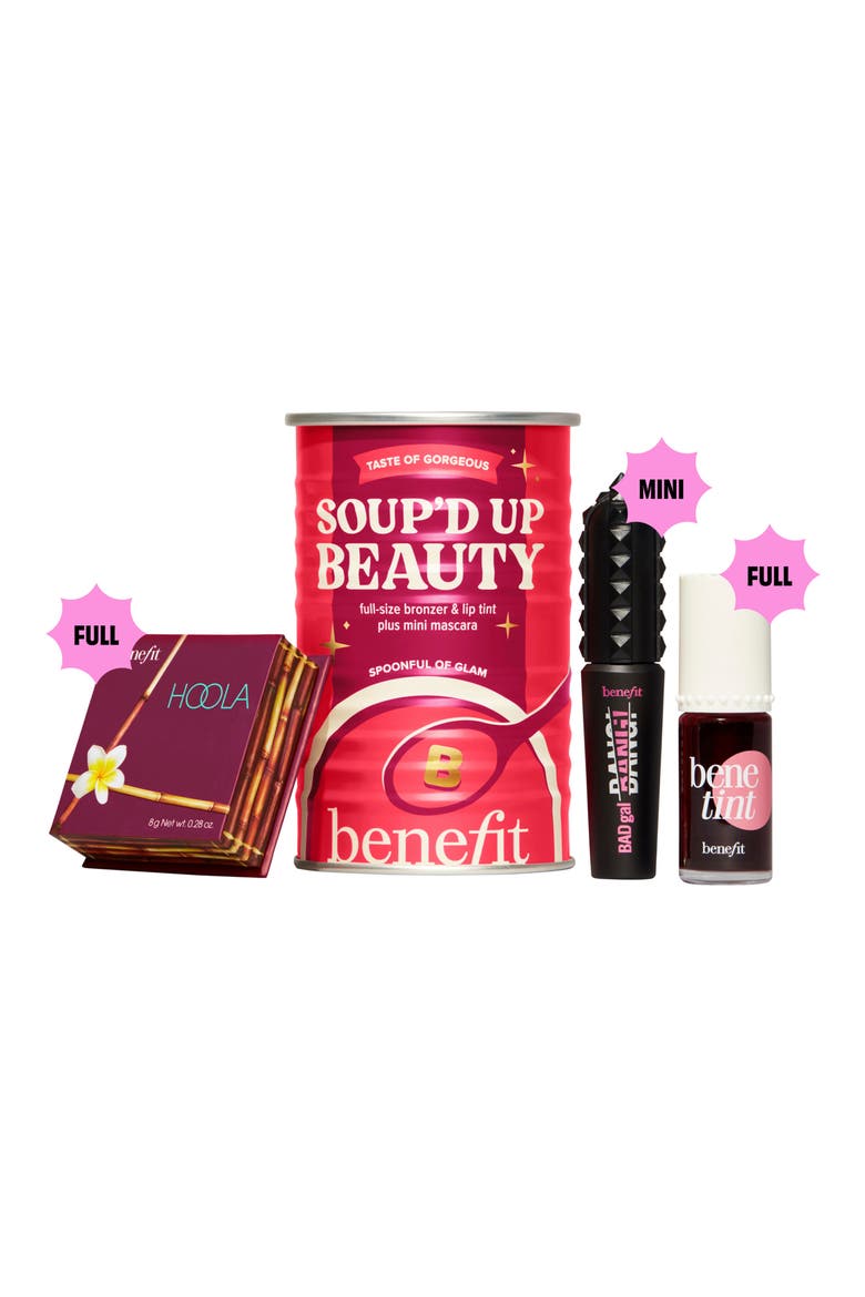 Soupd Up Beauty Bronzer, Lip & Cheek Tint & Mascara Trio Set $78 Value, Alternate, color, NO COLOR