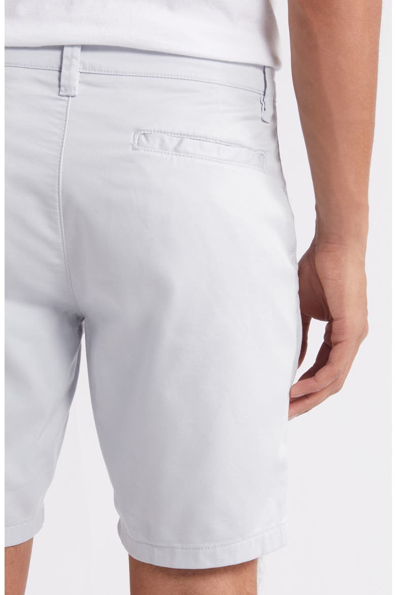 Arizona CoolMax® Slim Fit Flat Front Chino Shorts, Alternate, color, GRAY DAWN COOLMAX