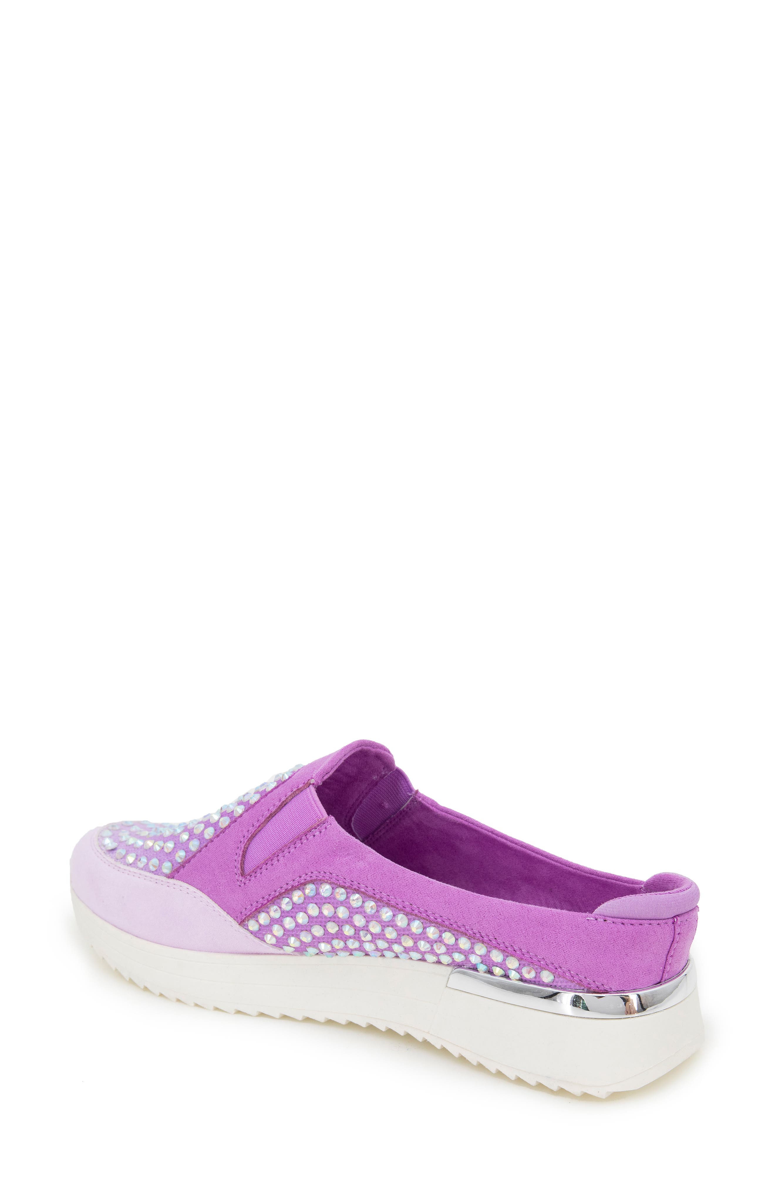 Cameron Rhinestone Sneaker Mule, Alternate, color, PANSY OMBRE KNIT