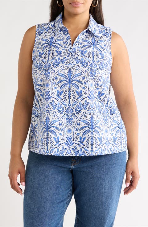 Romina Floral Print Sleeveless Top