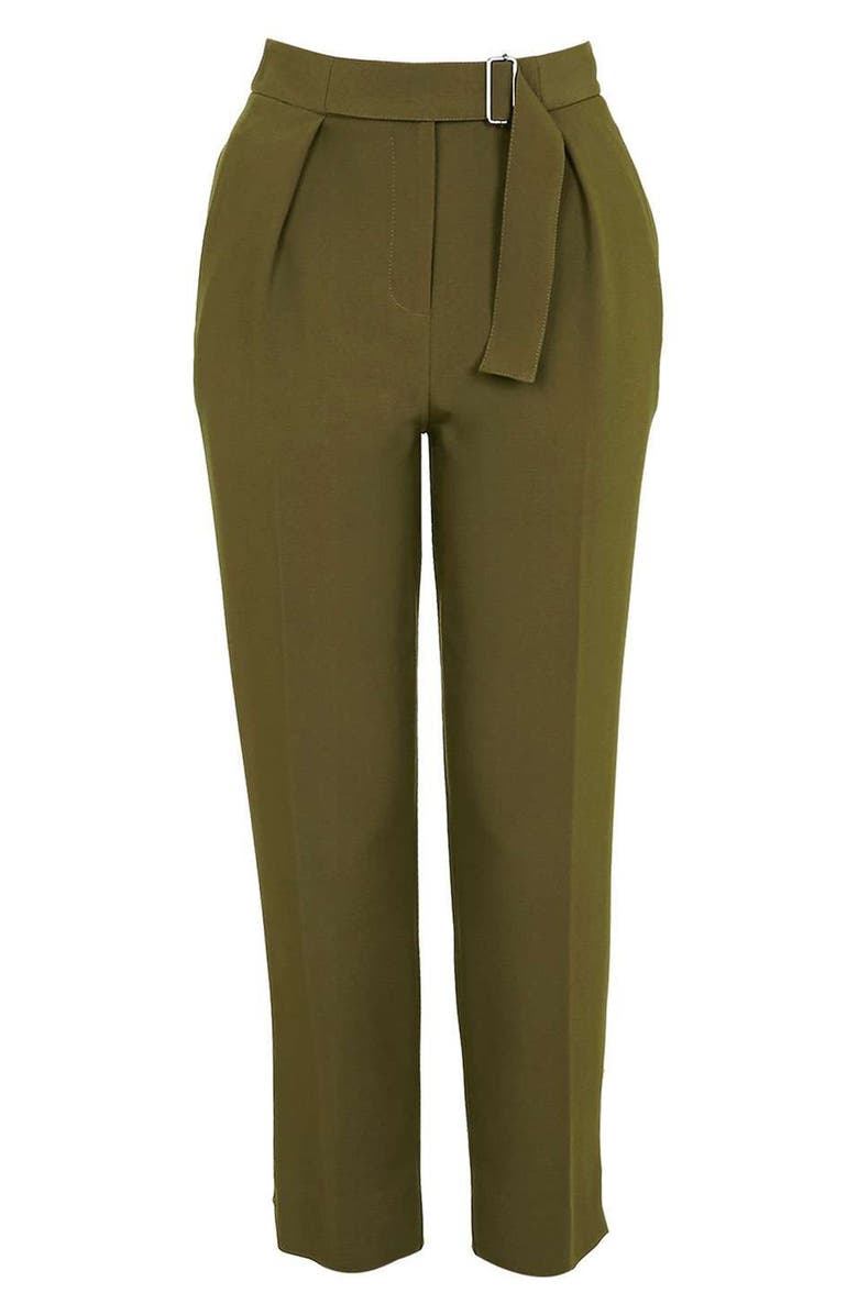 Topshop Slider Utility Peg Trousers, Alternate, color, 