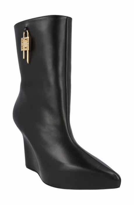 Givenchy G-Lock Leather Wedge Boot