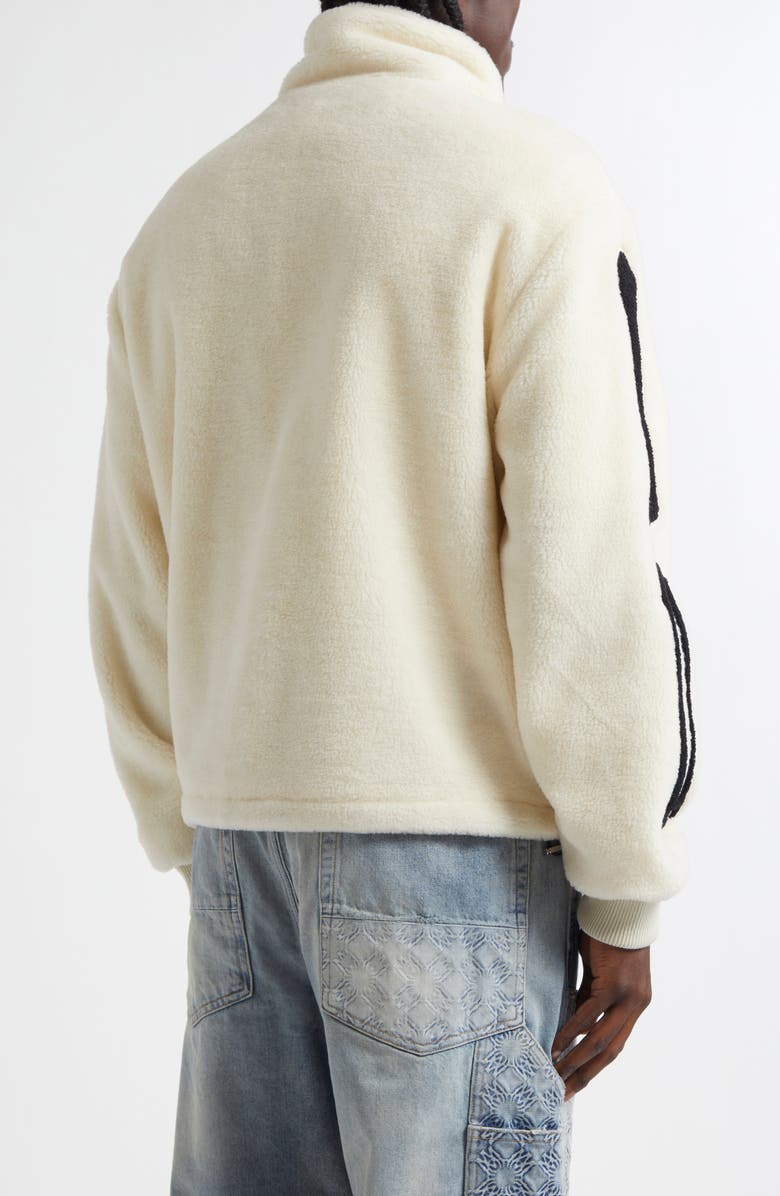 AMIRI Bones High Pile Fleece Jacket, Alternate, color,