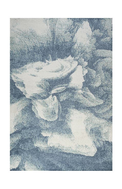 Petalo Abstract Two-Tone Modern Area Rug