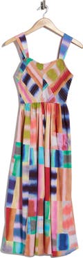 NIC+ZOE Sarah Smocked Stretch Cotton Sundress