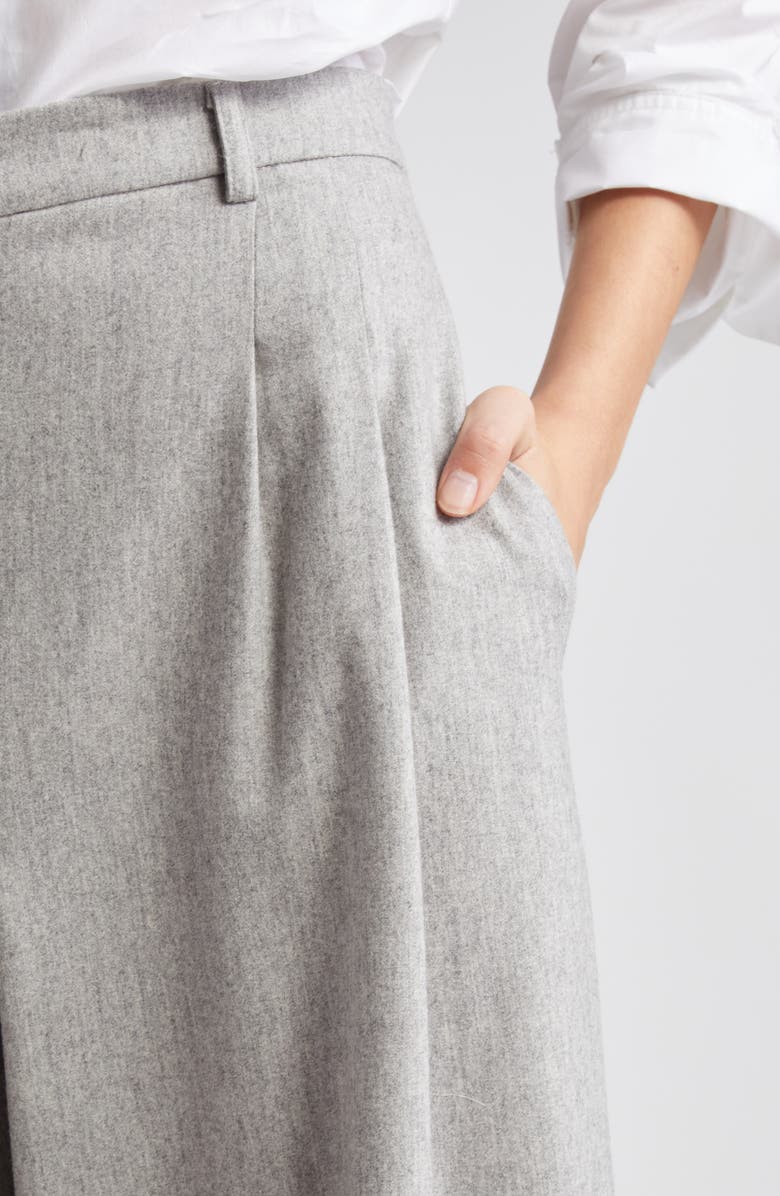 TWP Averyl High Waist Wide Leg Wool Blend Pants, Alternate, color, 