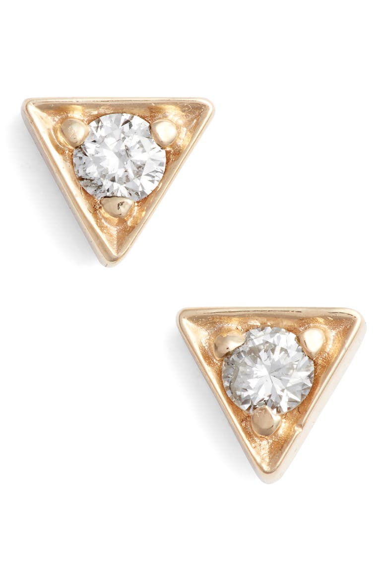 Cleo Stud Earrings, Main, color, GOLD
