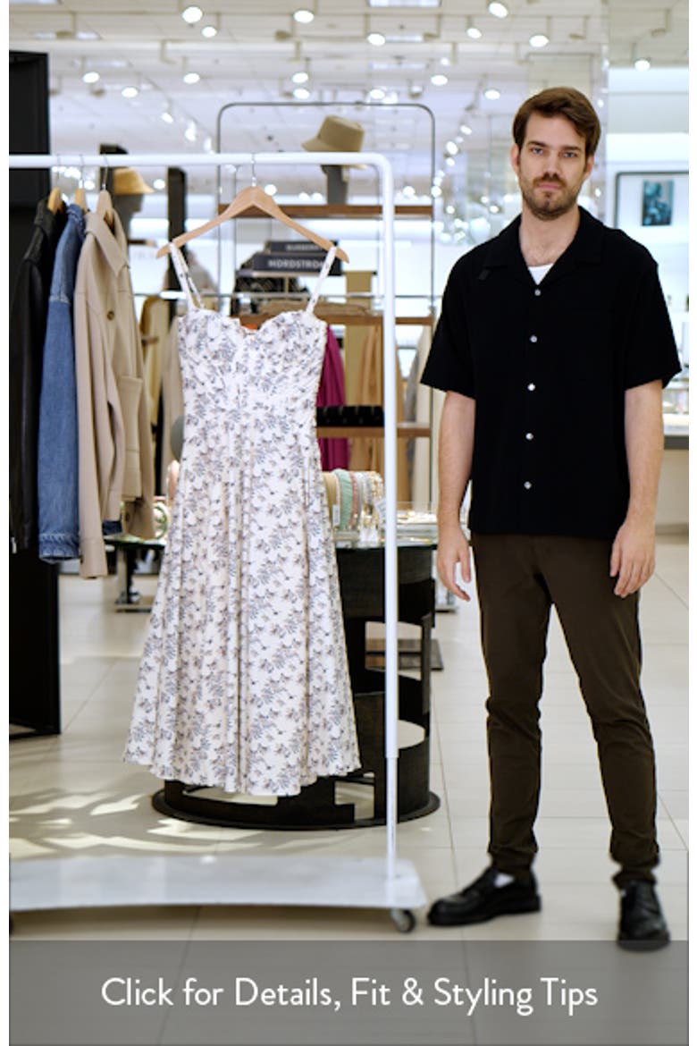 Steffani Floral Corset Midi Sundress video