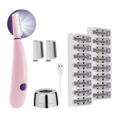 Sonicsmooth Pro+ 2 in 1 Facial Exfoliation & Peach Fuzz Hair Removal System