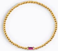 Mint & Lily Gold Beaded Birthstone Bracelet