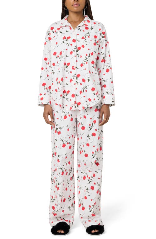 Florence By Mills Easy Boxer Pants In Rose Print Jet