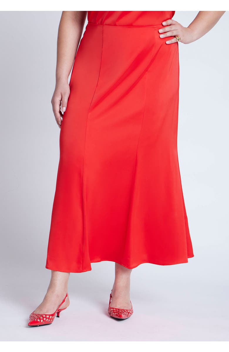 ELOQUII Maxi Satin Skirt, Alternate, color, 