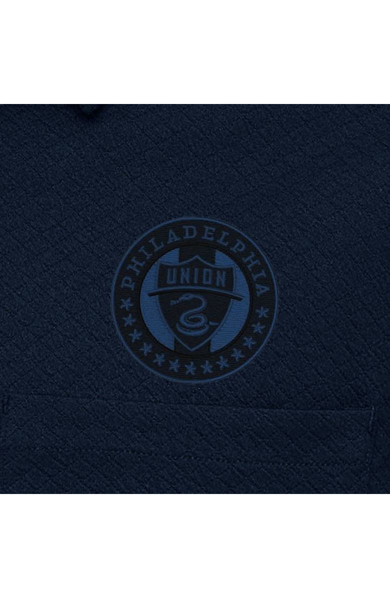 ANTIGUA Men's Antigua Navy Philadelphia Union Streamer Diamond Button-Up Shacket, Alternate, color, Navy