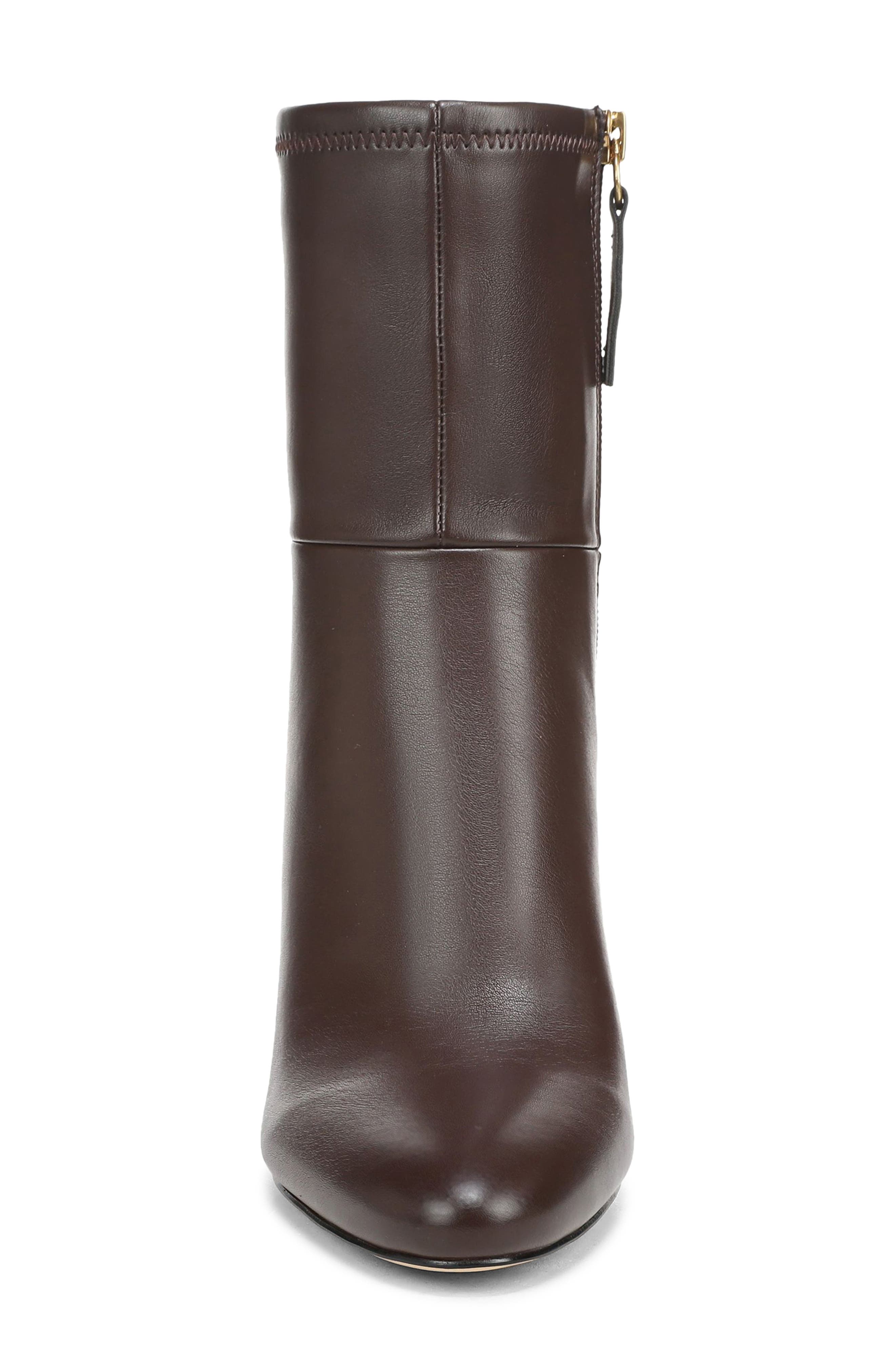 Flexa Jael Demi Block Heel Bootie, Alternate, color, DARK BROWN