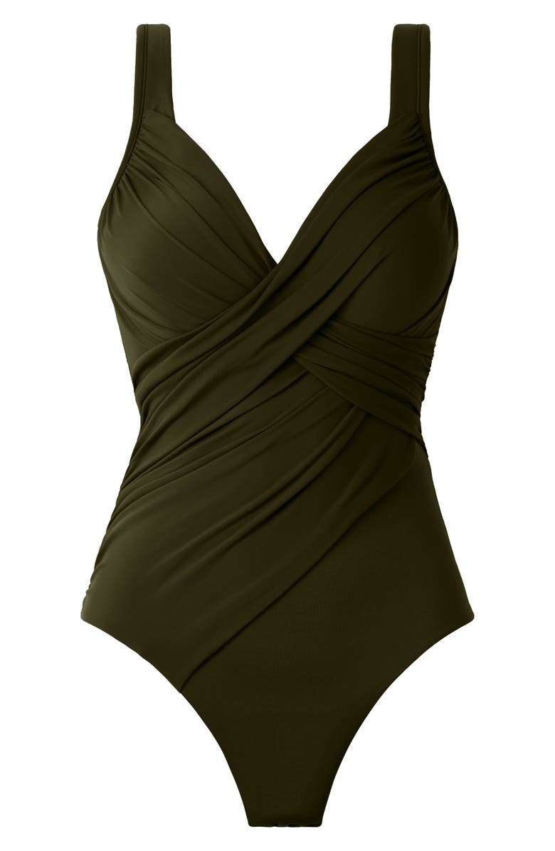 Miraclesuit<sup>®</sup> Rock Solid Revele One-Piece Swimsuit, Alternate, color, Nori
