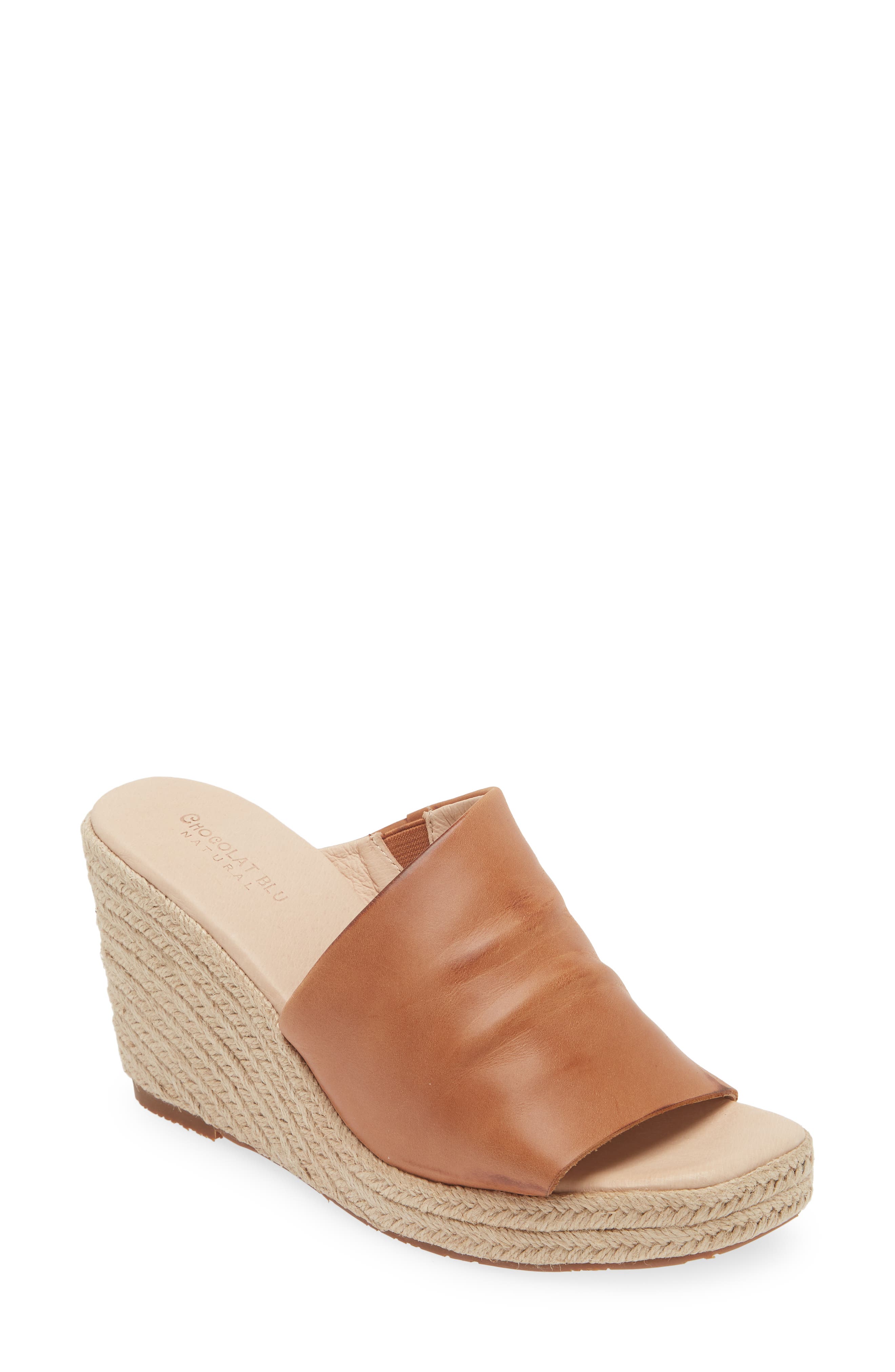 Chocolat Blu Ian Espadrille Platform Wedge Slide Sandal, Main, color, 