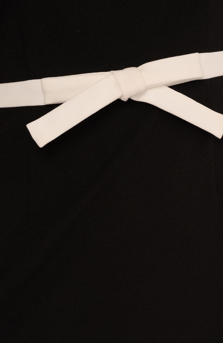 Adrianna Papell Bow Detail Crepe Sheath Dress, Alternate, color,