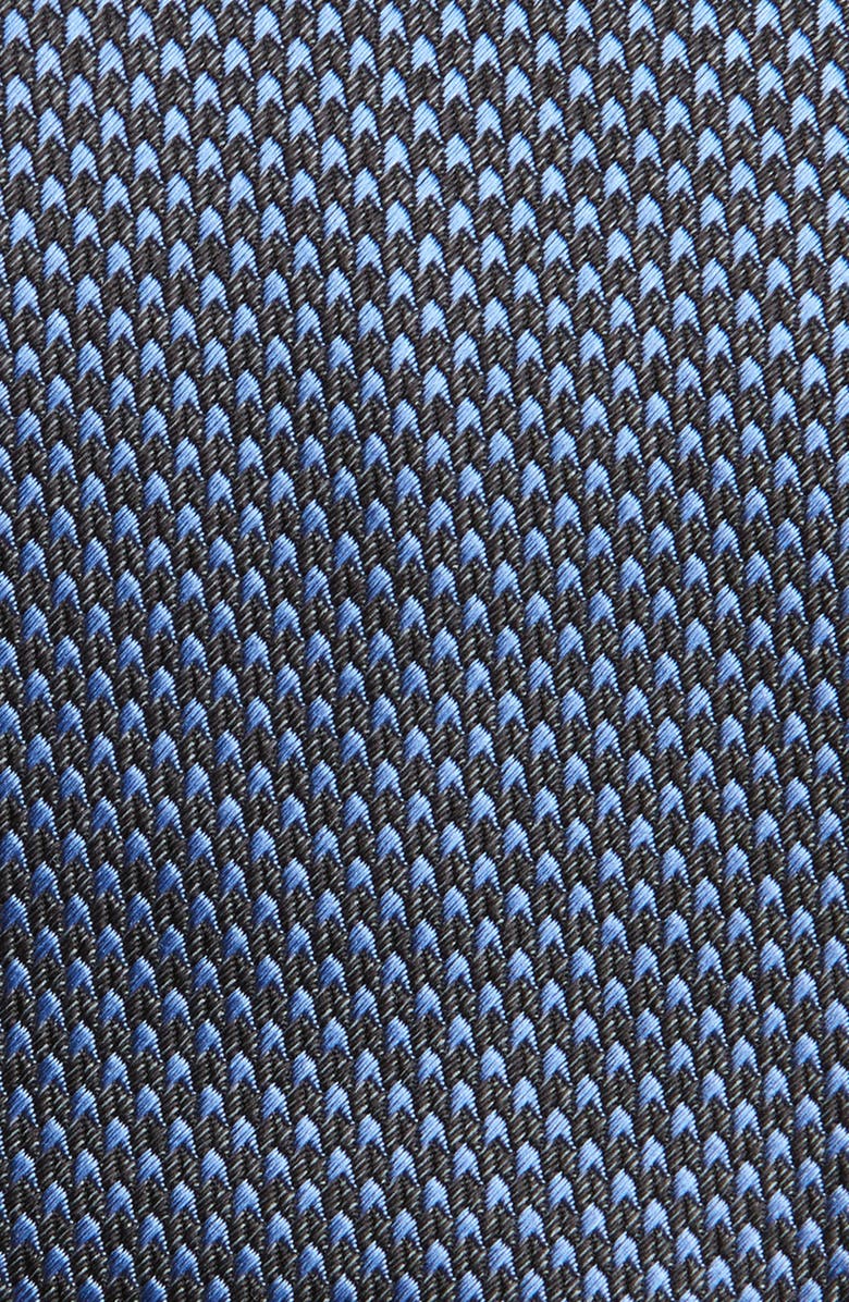 TOM FORD Microhoundstooth Silk Tie, Alternate, color, Hb660 Bright Blue