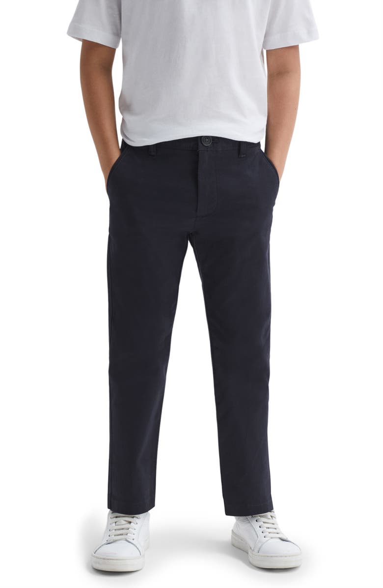 Reiss Kids
 Pitch Stretch Cotton Pants, Alternate, color, Navy