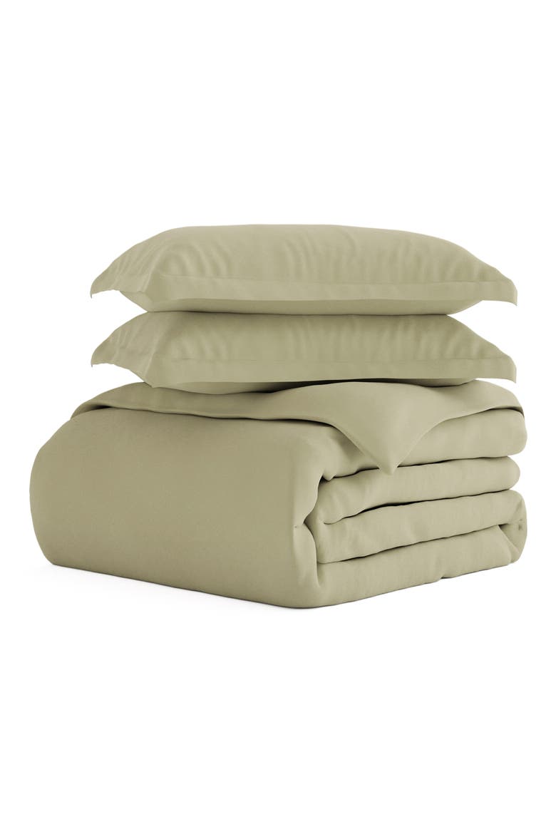 Premium Ultra Soft 3-Piece Duvet Cover Set, Alternate, color, SAGE