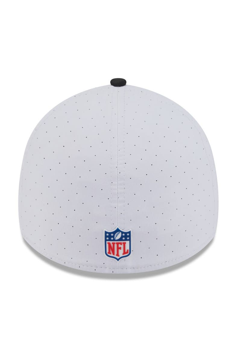 Men's New Era  White/Black New Orleans Saints 2025 NFL Training Camp 39THIRTY Flex Hat, Alternate, color, White