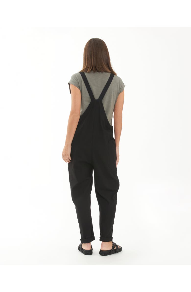 Ripe Maternity Poppy Linen Jumpsuit Black, Alternate, color, Black