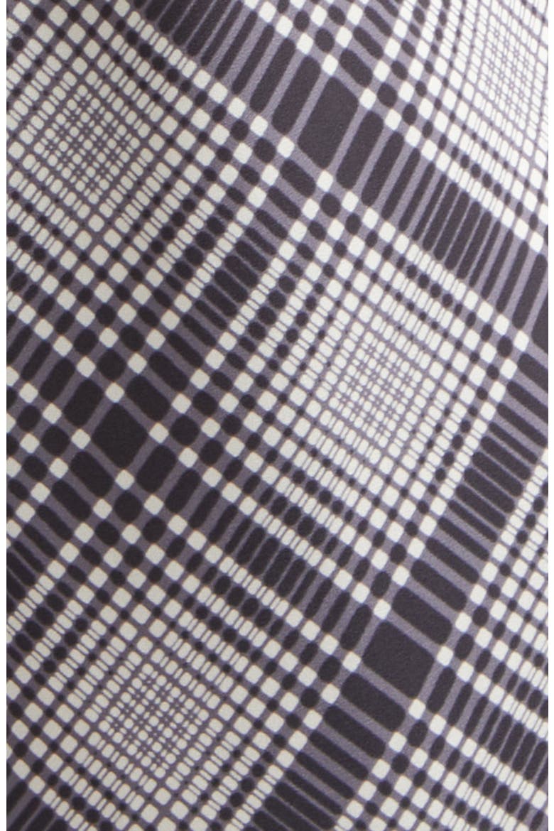 Adelita Lattice Print Midi Dress, Alternate, color, BLACK/ SHARK/ ECRU