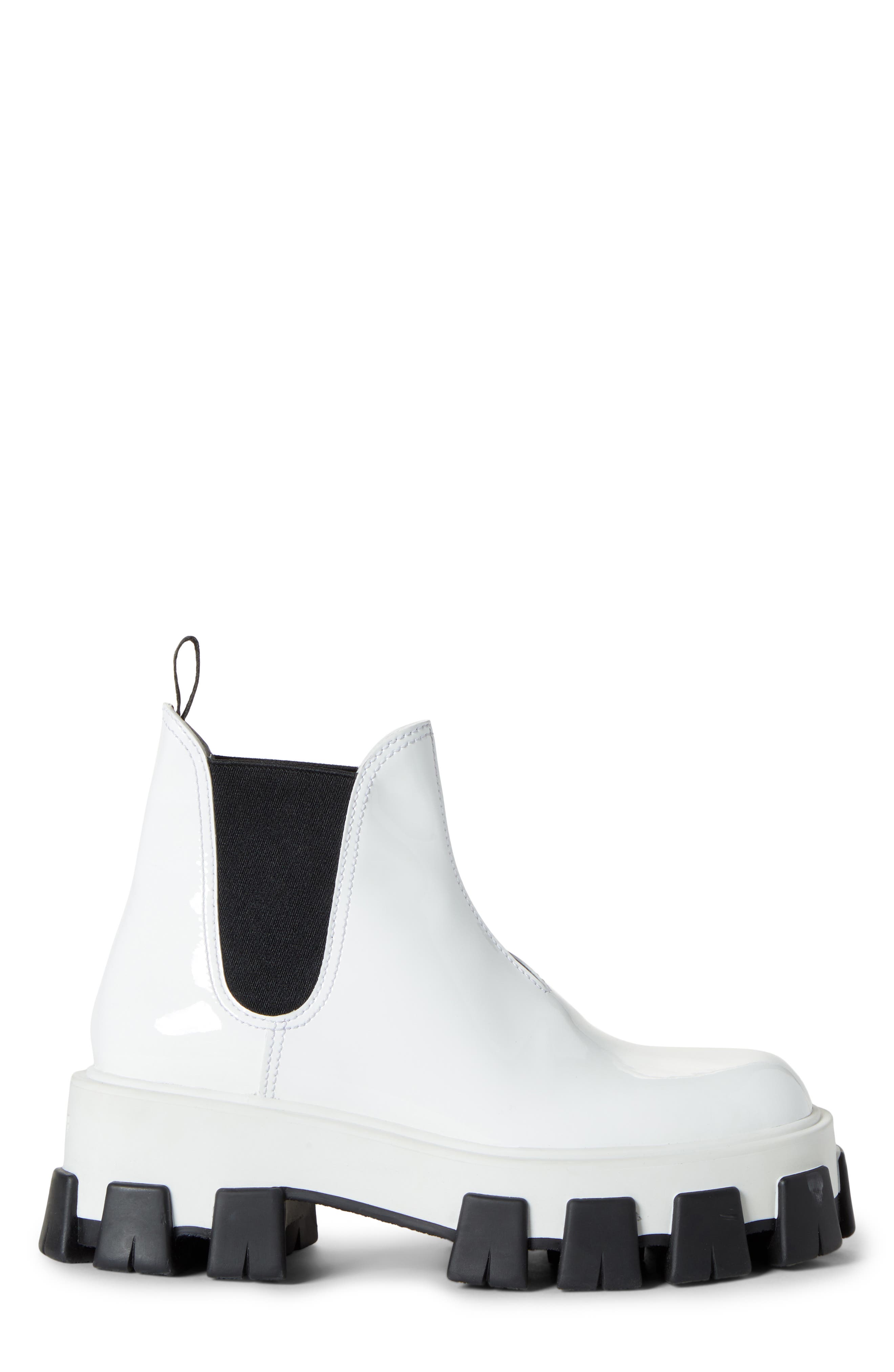 Prada Lug Chelsea Monolith Boot, Alternate, color, 