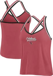 WEAR by Erin Andrews Women's WEAR by Erin Andrews Cardinal Arizona Cardinals Cross Strap Tri-Blend Tank Top