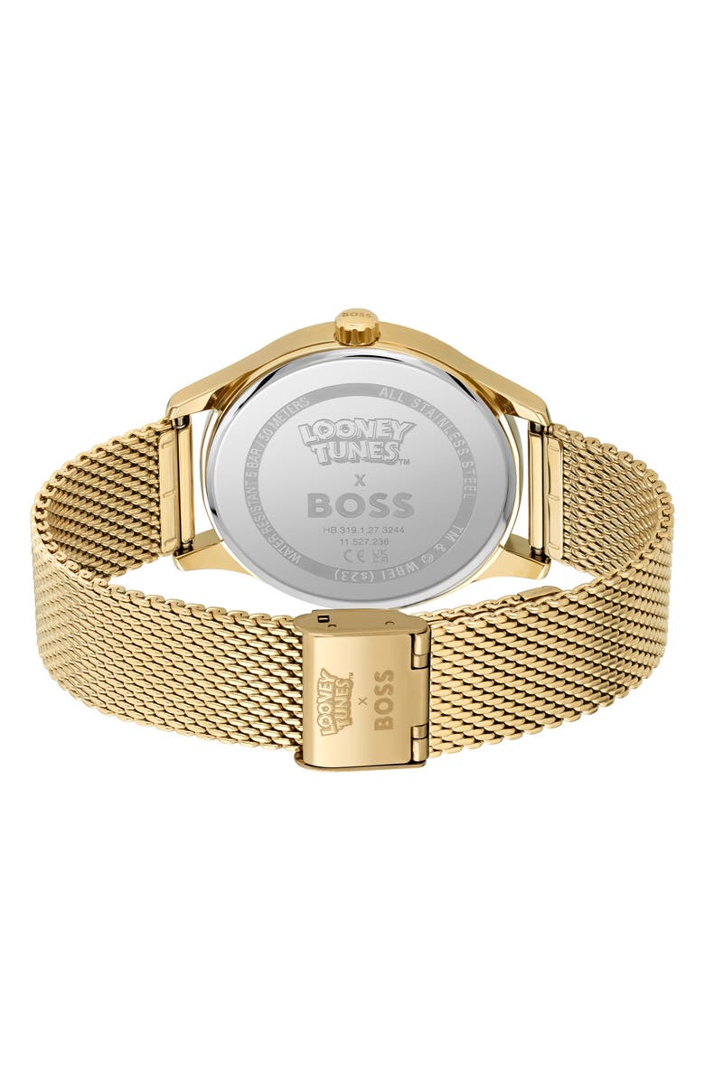 HUGO x Looney Tunes<sup>™</sup> Elite Lola Bunny Mesh Bracelet Watch, 41mm x 9.4mm, Alternate, color,