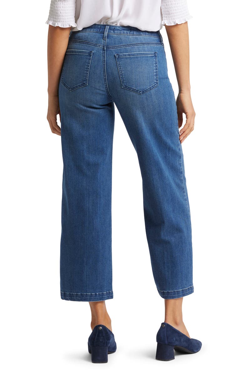 NYDJ Teresa Ankle Wide Leg Jeans, Alternate, color, Mission Blue
