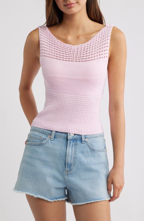 Brielle Open Knit Tank Top