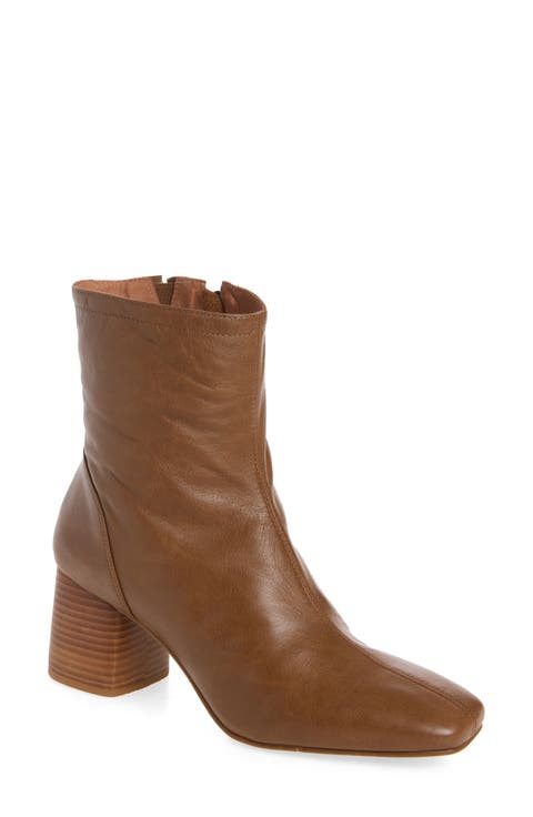 Darya Leather Ankle Bootie