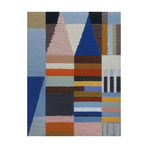 Woven Perspectives No. 04 Geometric Abstract Art Print