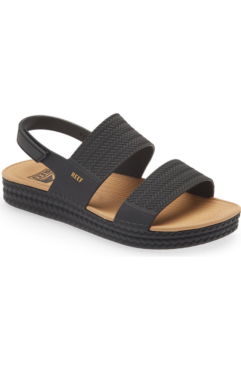 Reef Water Vista Slingback Sandal, Main, color, Black/Tan