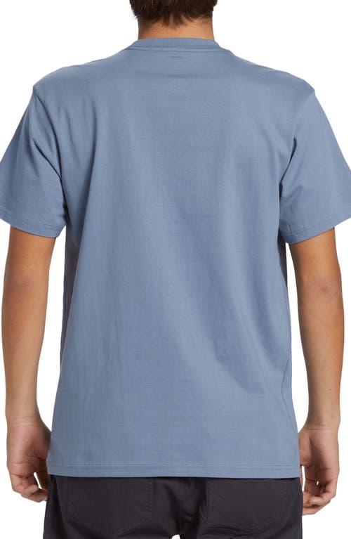 Quiksilver Palm Script Graphic T-shirt In Flint Stone
