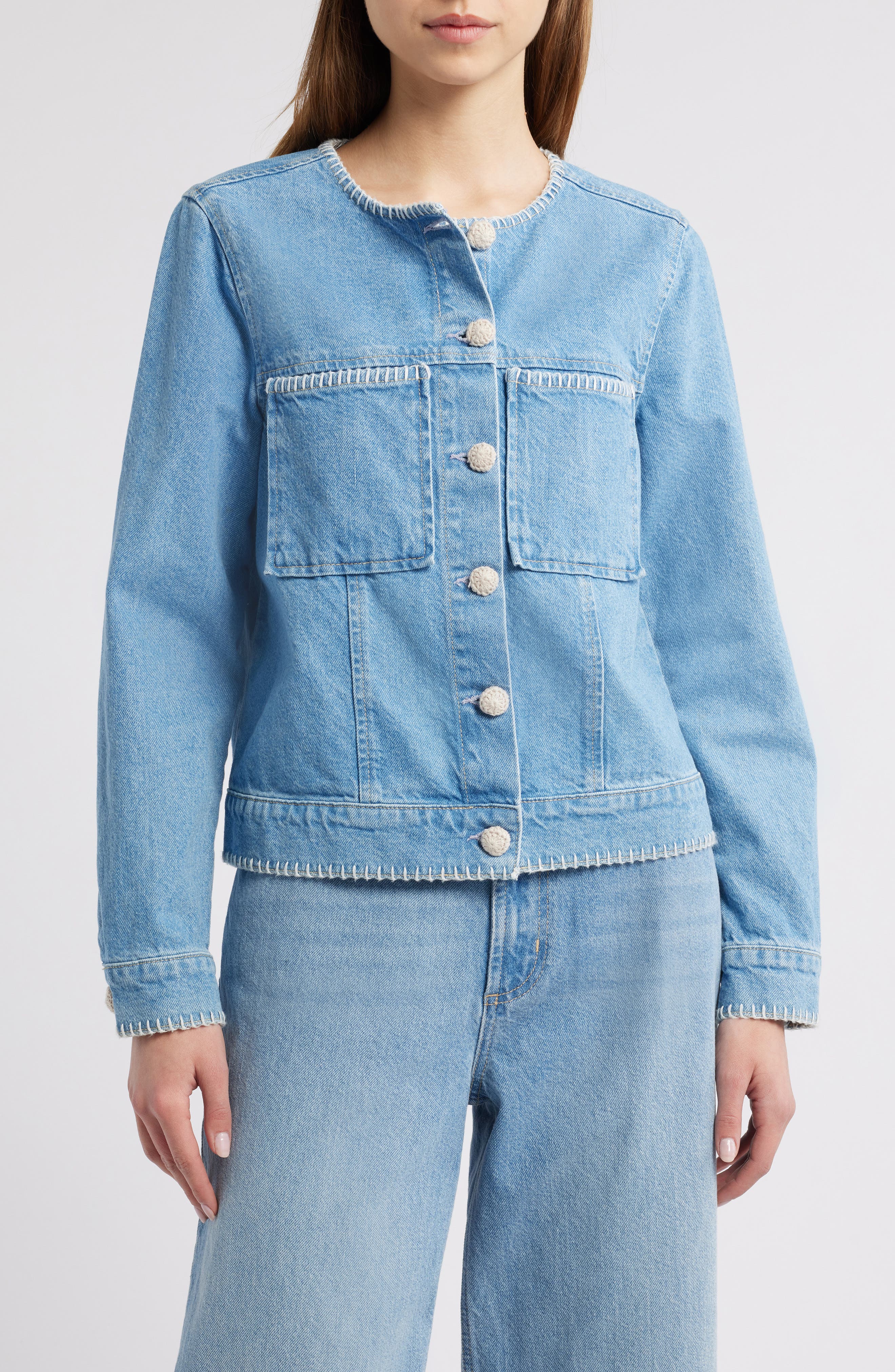 Rails Lido Whipstitch Denim Jacket | Nordstromrack