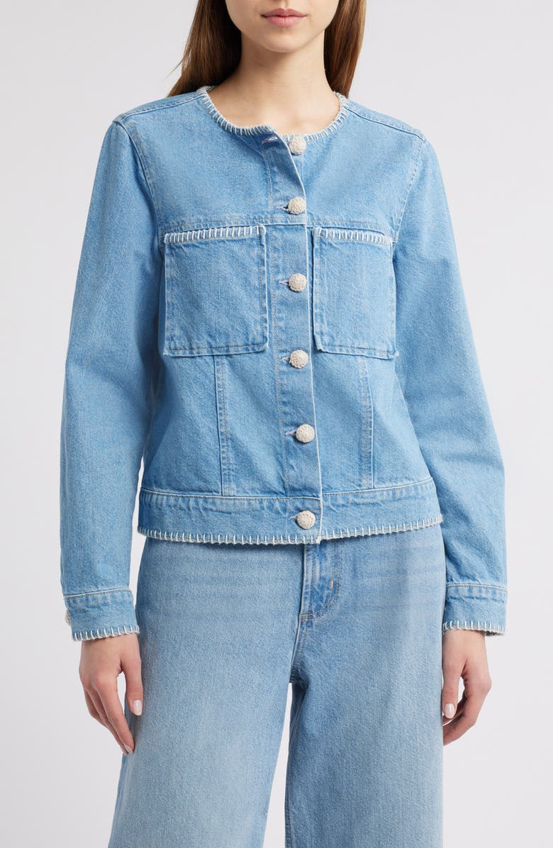 Rails Lido Whipstitch Denim Jacket, Alternate, color, 