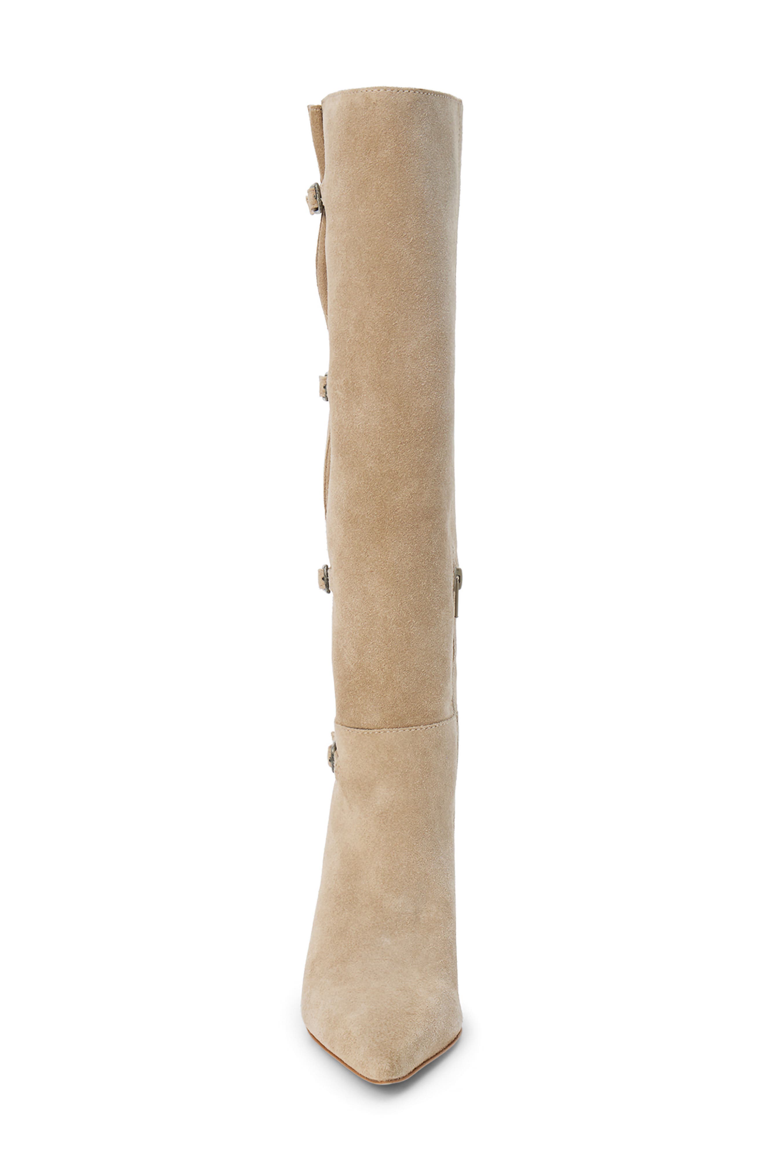 Priscilla Leather Knee High Boot, Alternate, color, LIGHT TAUPE