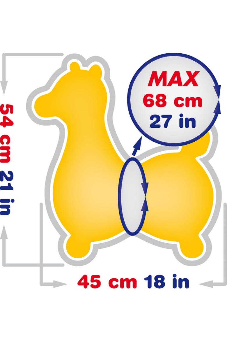 GYFFY the Giraffe w/Pump, Alternate, color, Yellow