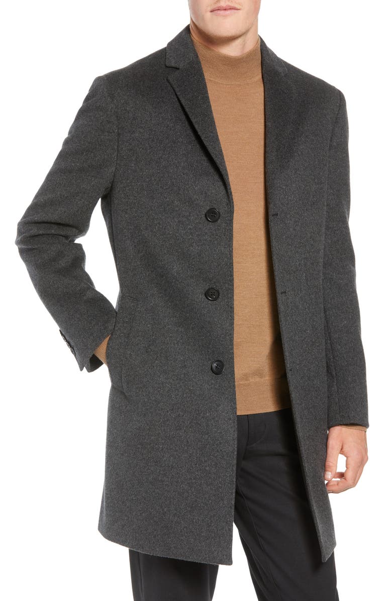John W. Nordstrom<sup>®</sup> Mason Wool & Cashmere Overcoat, Main, color, 