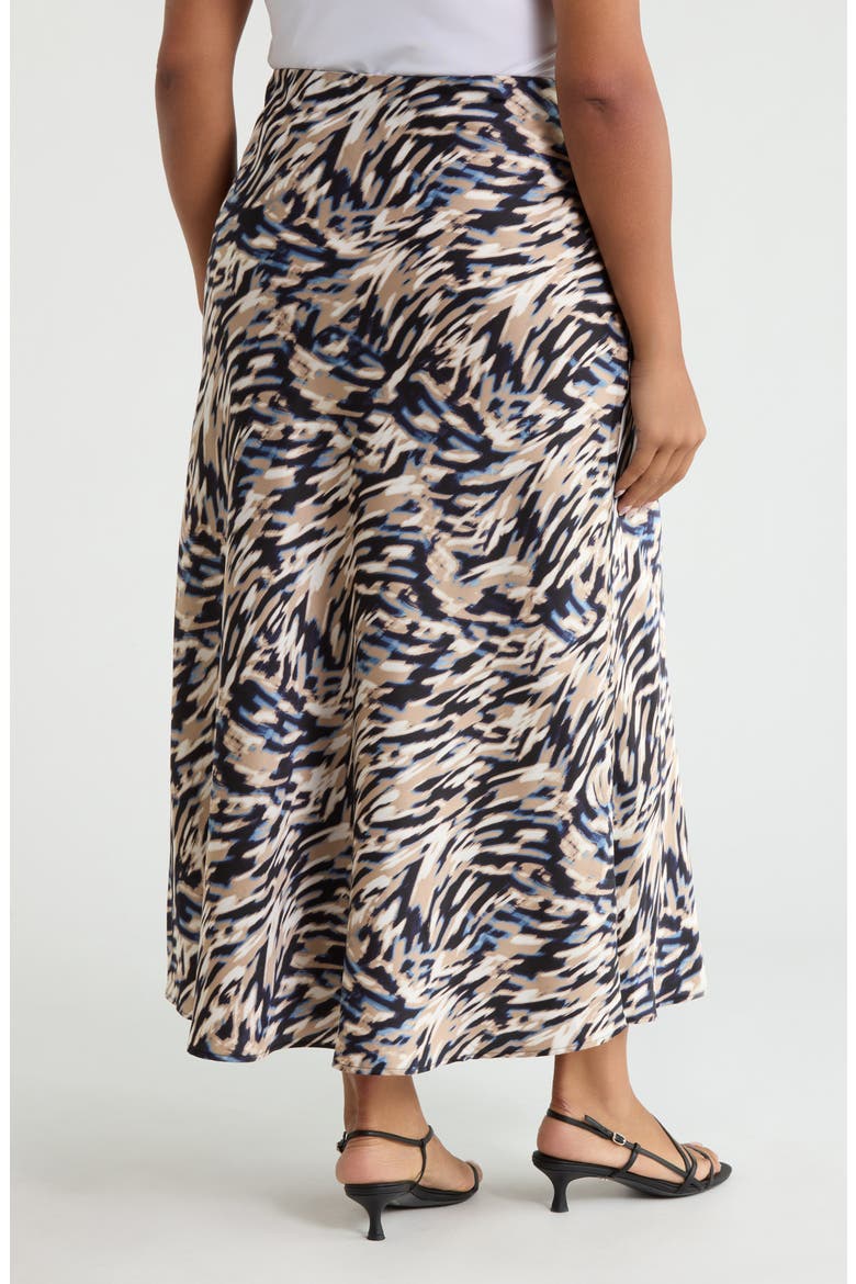 Print Pull-On Bias Flared Skirt, Alternate, color, DUTCH BLUE MULTI