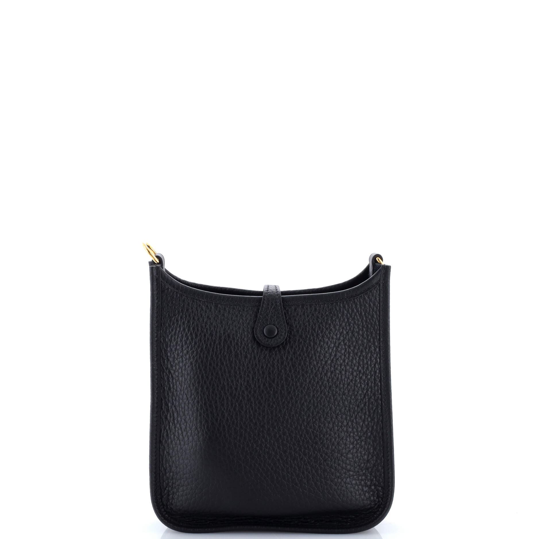 Pre-Owned Hermes Evelyne Bag Gen III Clemence TPM, Alternate, color, Noir