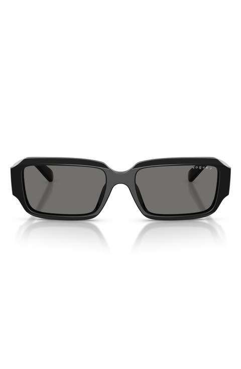 54mm Polarized Rectangle Sunglasses