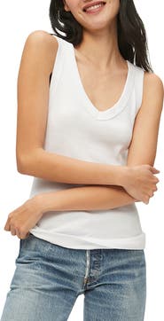 Michael Stars Maya Cotton V-Neck Tank
