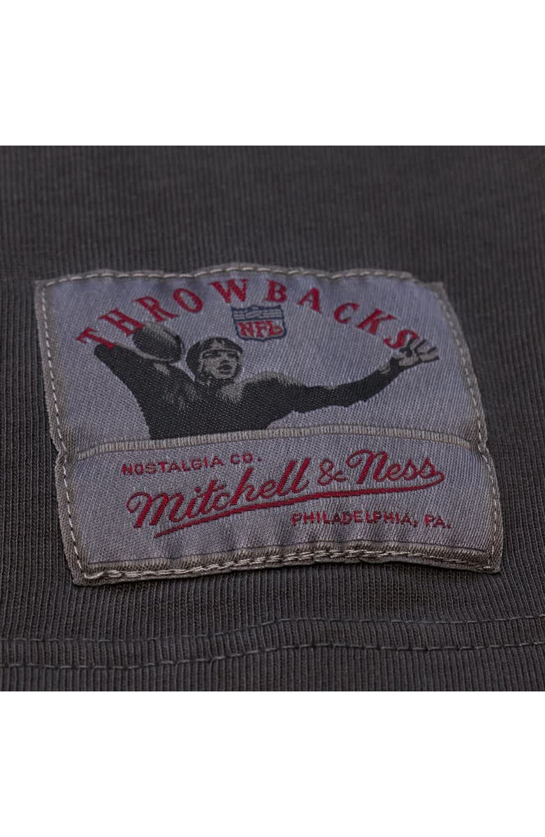 Mitchell & Ness Men's Mitchell & Ness Black Detroit Lions Downtown Collection Premium Vintage Logo T-Shirt, Alternate, color,