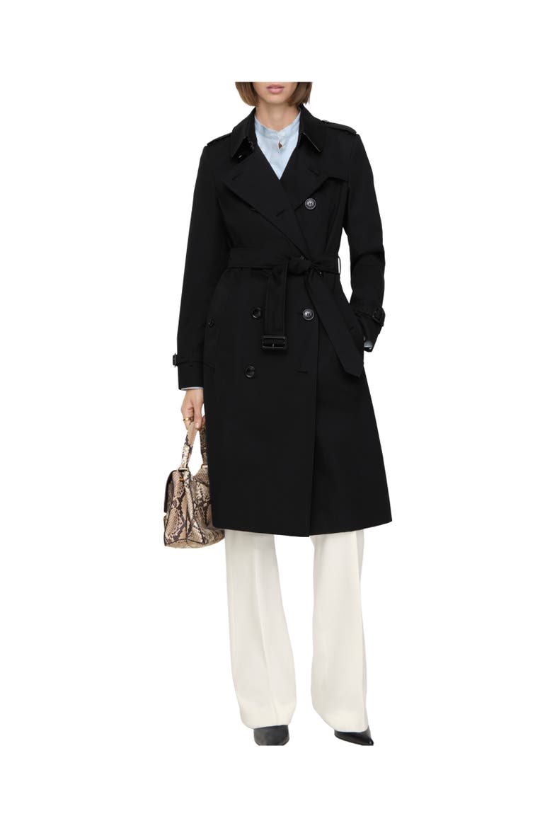Long Chelsea Heritage Trench Coat, Alternate, color, Black