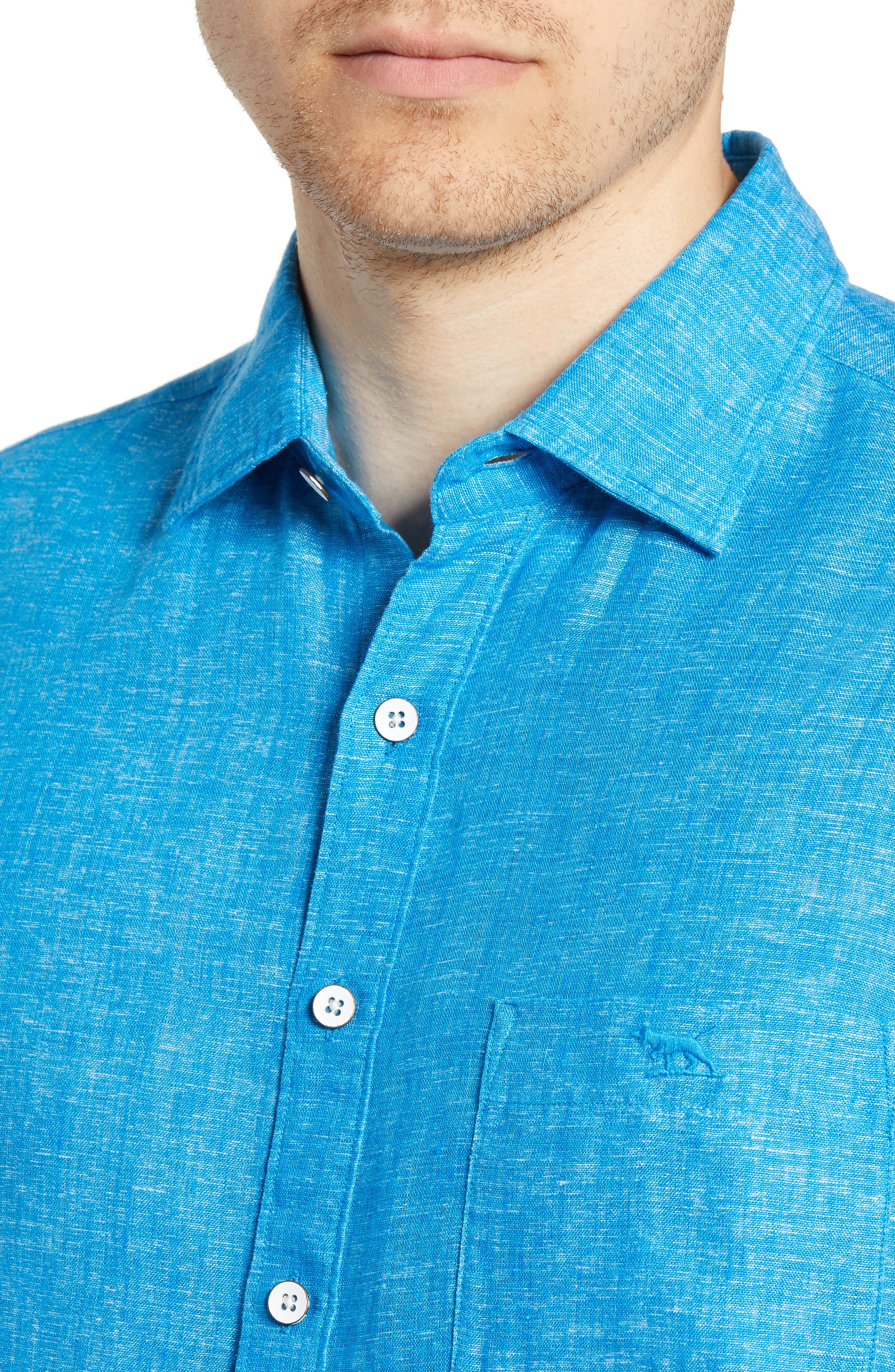 Rodd & Gunn Eastern Bay Regular Fit Linen Sport Shirt (Men) | Nordstromrack