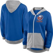 Logo Athletic Women's Logo Athletic Royal New York Islanders Hit It French Terry Full-Zip Hoodie
